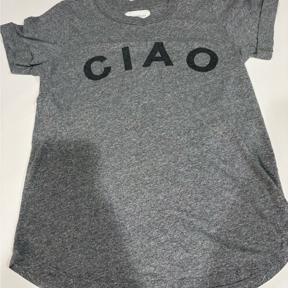 Sol Angeles Heather Gray Crewneck CIAO T from Anthropologie XS